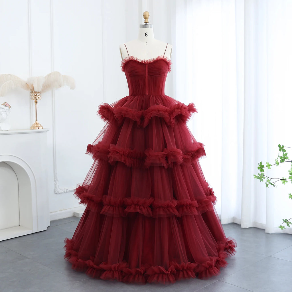 Elegant Evening Dresses with Gloves