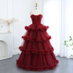 Elegant Evening Dresses with Gloves